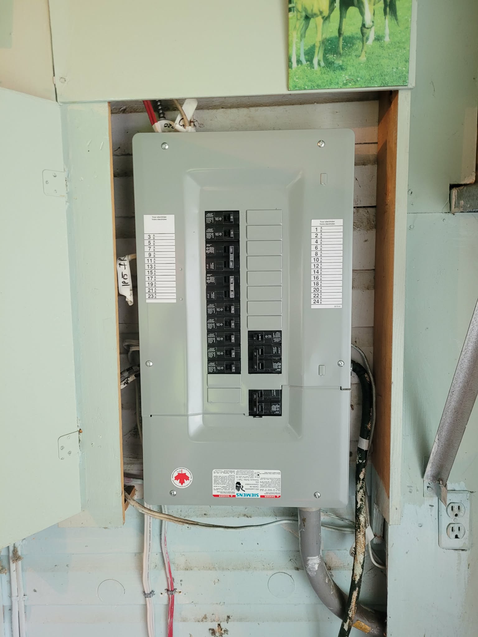 Installation panneau électrique